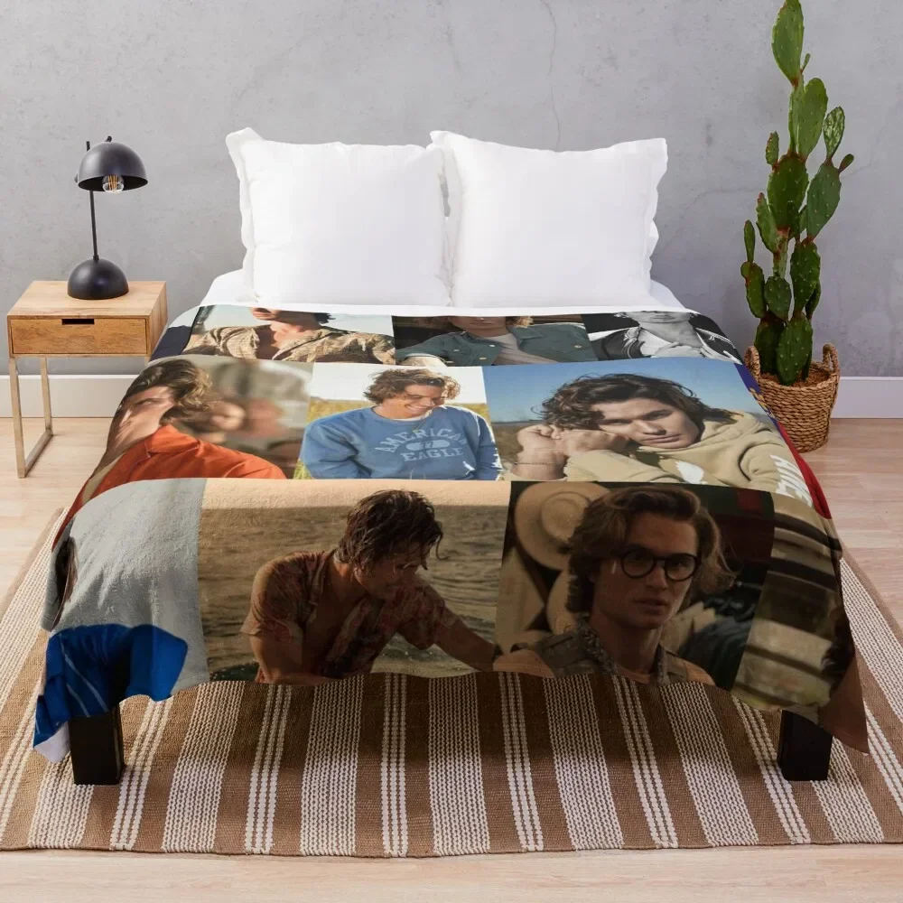 

Chase Stokes collage Throw Blanket Sofa Quilt Multi-Purpose Cute Blankets