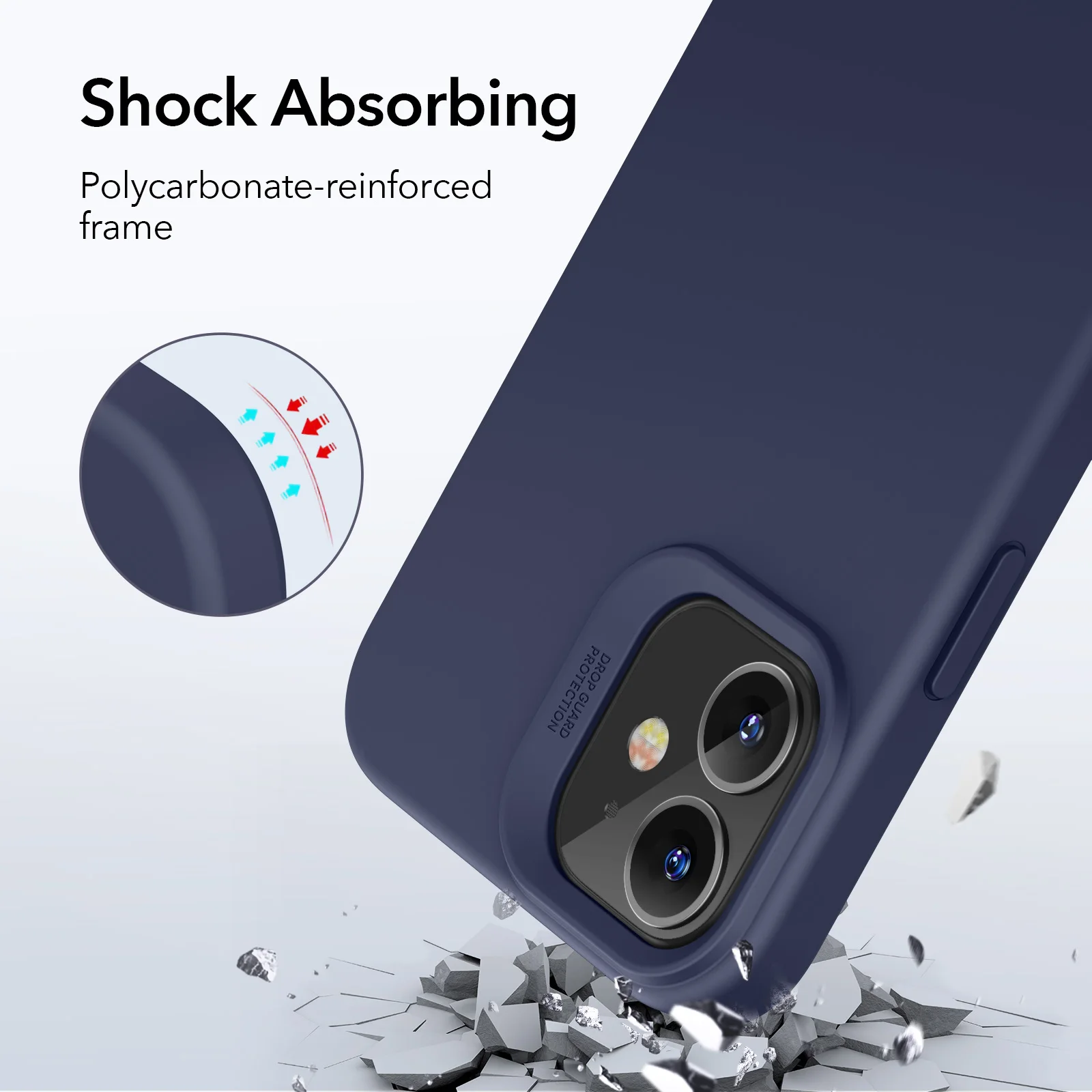 ESR for iPhone 12 / 12 Pro Cloud Soft Case for iPhone 12 Pro Max Super Liquid Silicone Rubber Yippee Cover for iPhone 12 mini