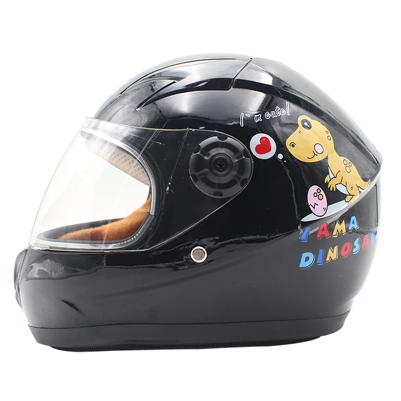 

Children's Cartoon Helmet Electric Motorcycle All Season Universal Helmet 2-9 Years Old Full Helmet Winter Warm Riding Helmet