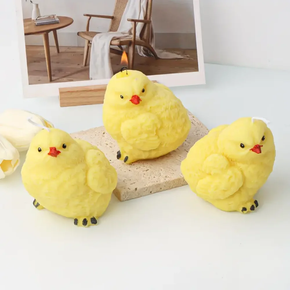 Adorable Chick Candle Silicone Mold DIY Mini Animal Shape Making Soap Resin Plaster Mould Craft Decor Gift Home Decoration silicone mold silicone candle mold silicone candle molds candle mold
