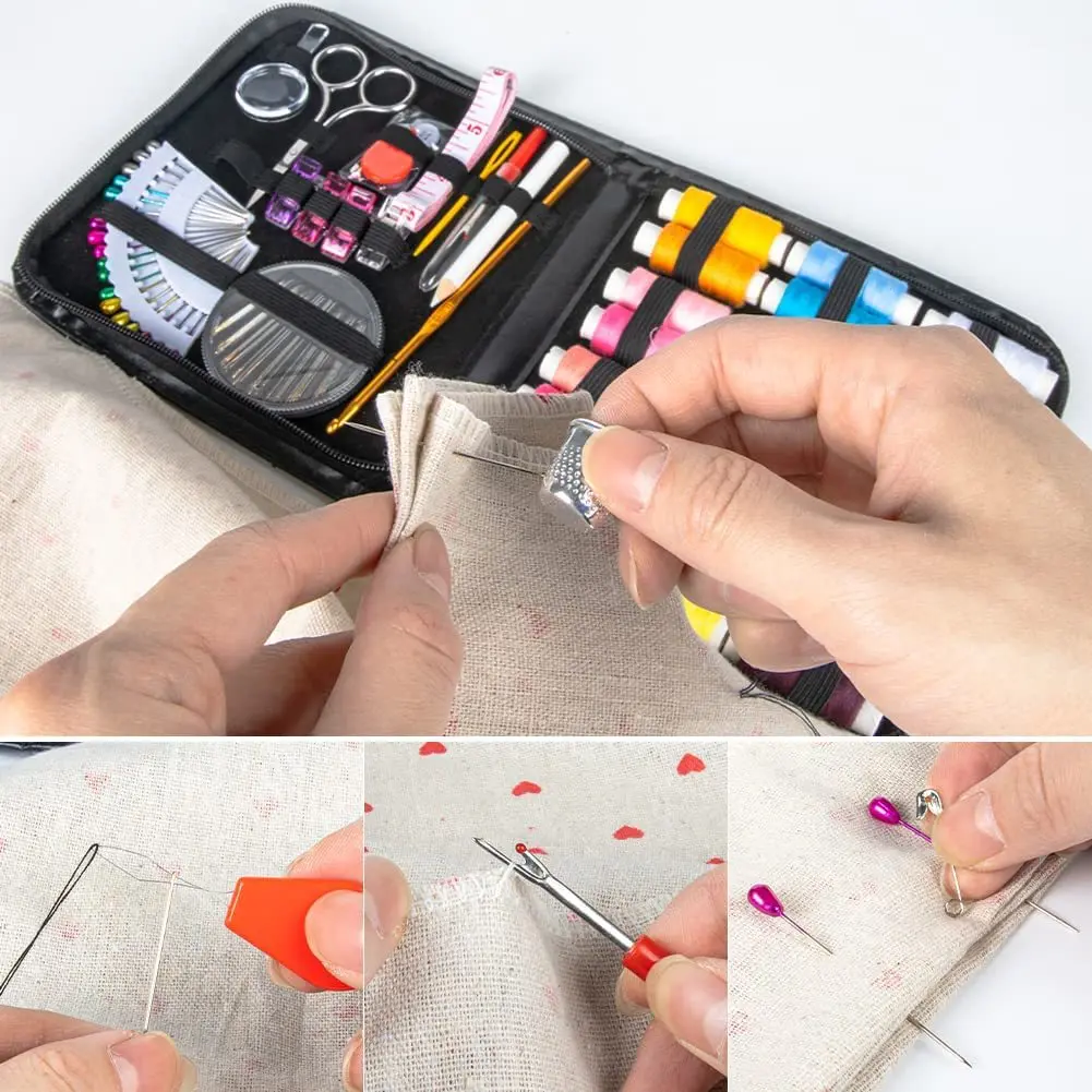Description Picture 4 of itemSewing Kits DIY Multi-Function Sewing Box Set For Hand Quilting Stitching Embroidery Sewing Tools Kits Thread Sewing Accessories
