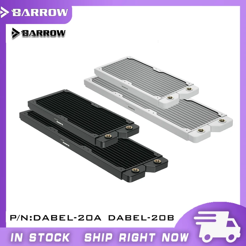 Barrow Radiator 20mm Thick Copper G1/4" Thread For 12cm Fan 240/360mm