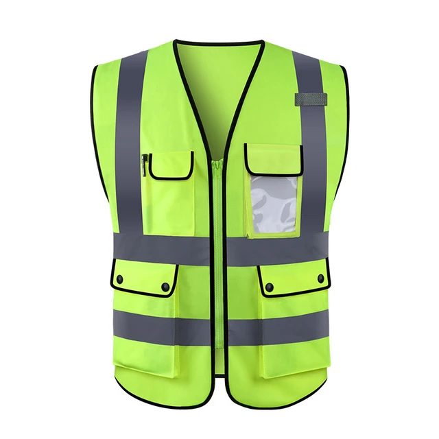 Gilet réfléchissant de sécurité pour voiture, veste haute visibilité en  maille fluorescente - AliExpress
