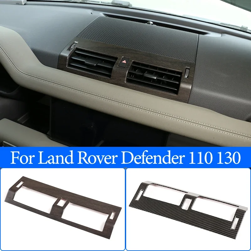 

Car Center Console Air Conditioning Air Vent Panel Frame Trim,ABS Chrome,For Land Rover Defender 110 130 2020 Interior Accessory