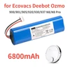6800mAh Replacement Battery for Ecovacs Deebot Ozmo 900,901,905,920,930,937,N8,N8 Pro Li-ION 14.4V Robot Vacuum Cleaner Battery 2