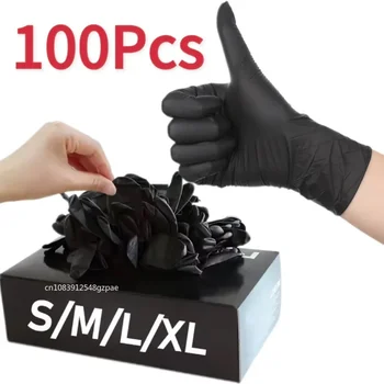 Disposable Black Nitrile Gloves 11