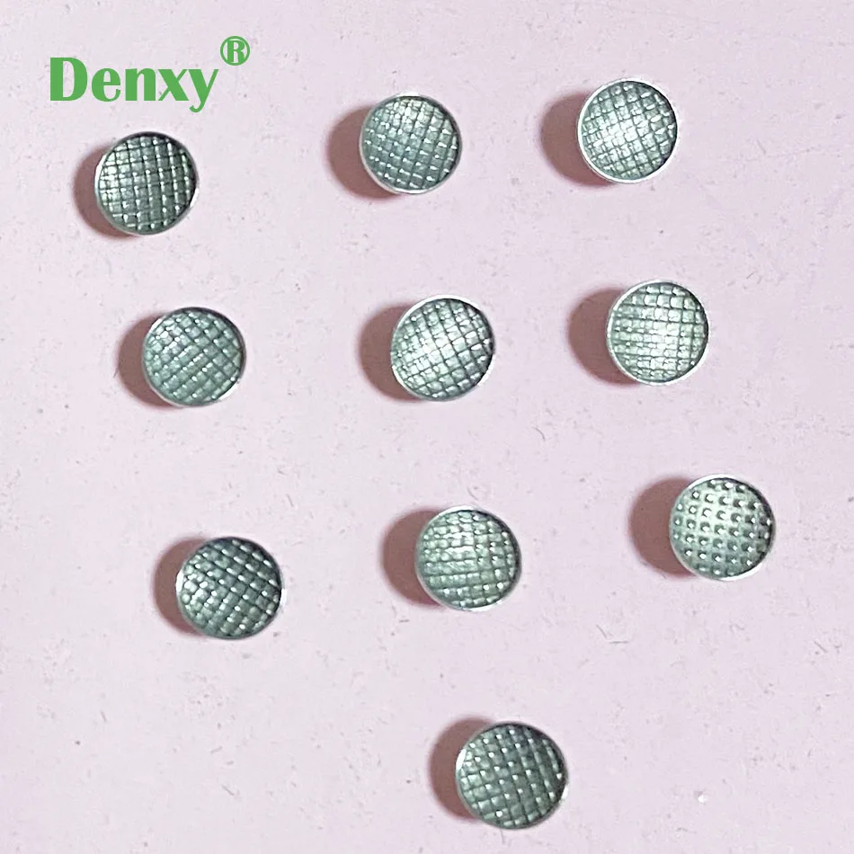 Denxy 100pcs Dental Orthodontic Lingual Button On Sales Metal buttons MIM Lingual Attachments Appliances orthodontic brackets