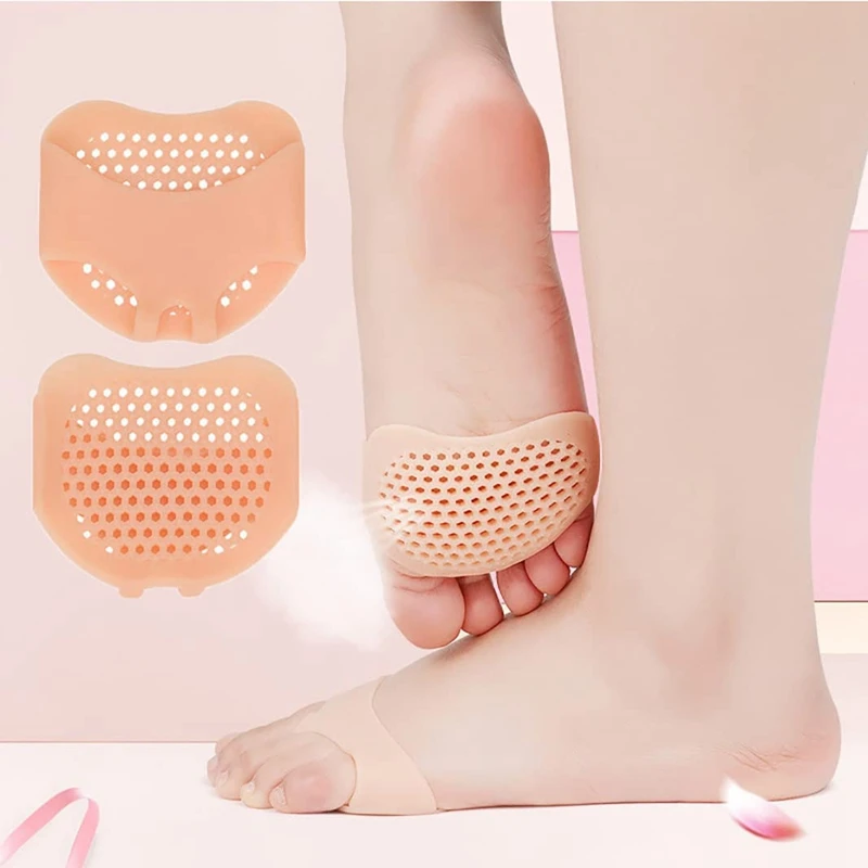Silicone Forefoot Pad Metatarsal Pads For Women High Heels Half Insoles Foot Pain Relief Inserts Foot Blister Care Gel Cushions forefoot pads forefoot cushion shoe insoles