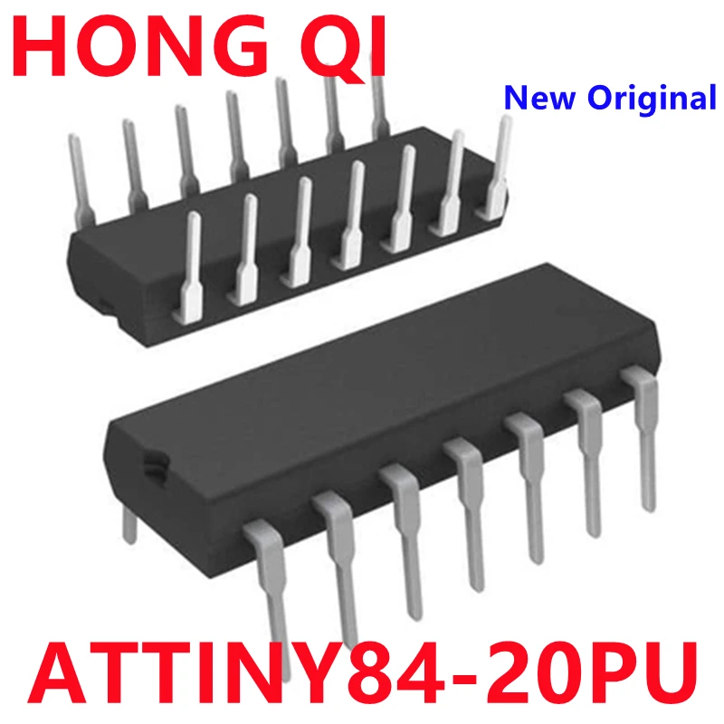 

2 шт., новые оригинальные флэш-память 8BIT 8KB ATTINY84 MCU 14-DIP