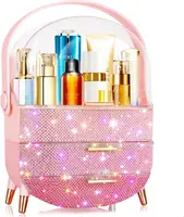 Bling Makeup Organizer for Teen Girl Gift,Hollywood Vanity Makeup Storage Box for Girl Birthday Gift,Practical Gift for Daughter 1