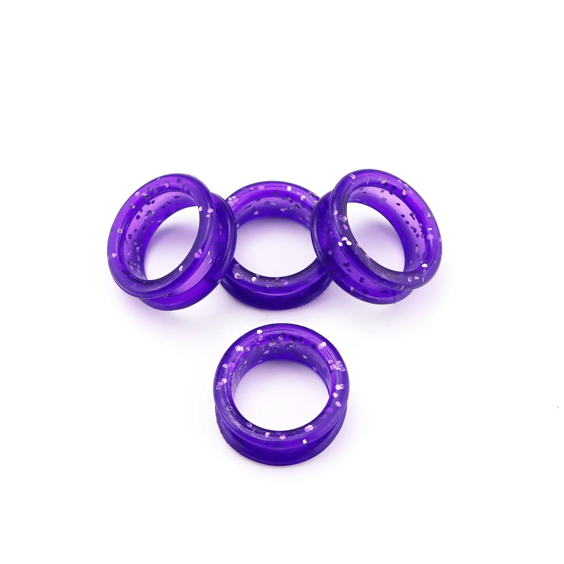 4Pcs Finger Rings fit any Scissors Inserts Hairdressing Scissor Accessorie replacement parts fit all size Silicone Soft
