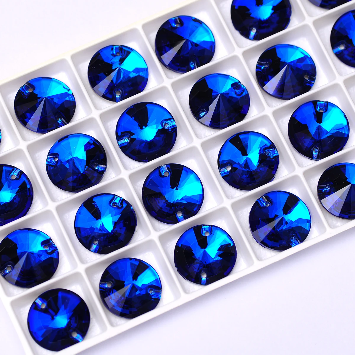 Rivoli Sew-On Rhinestones: Round Crystal Appliques for Wedding Dress & DIY Clothing