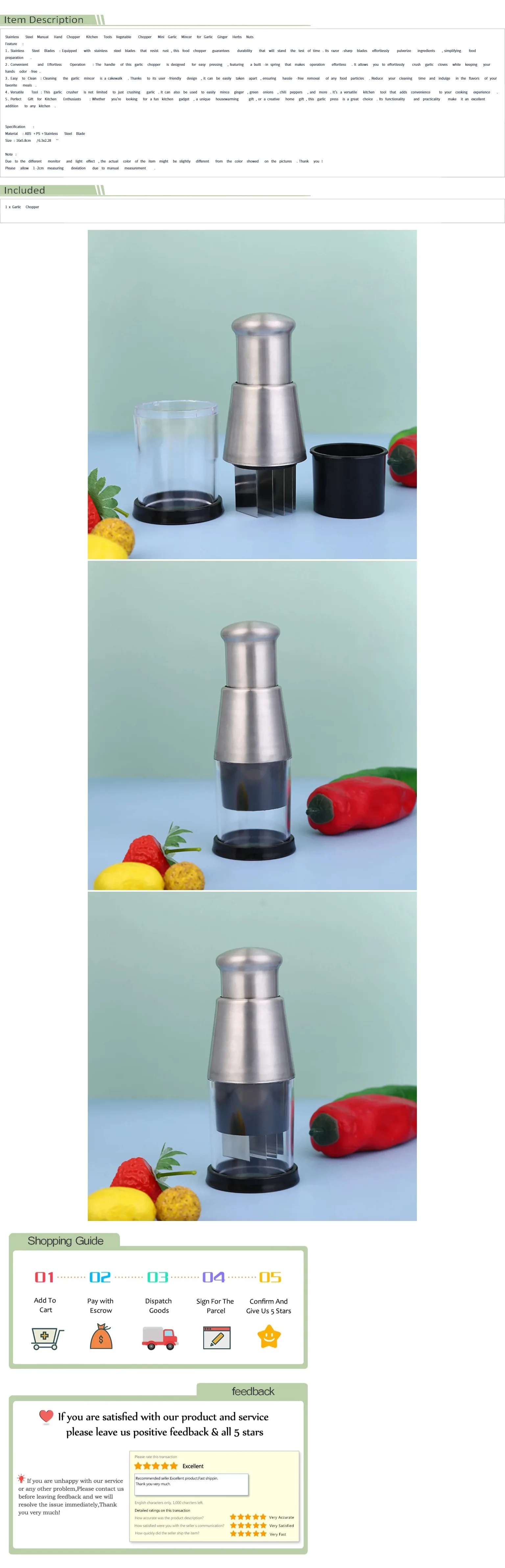 Stainless Steel Manual Vegetable Chopper Mini Mincer For Herbs_voghion.com