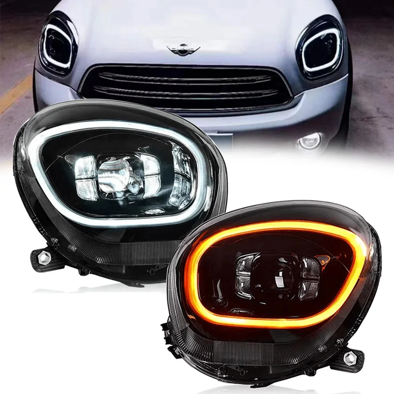 

Car Head Lamp for MINI R60 LED Headlight 2007-2016 Countryman Projector Lens DRL High/Low Beam Signal Accessories
