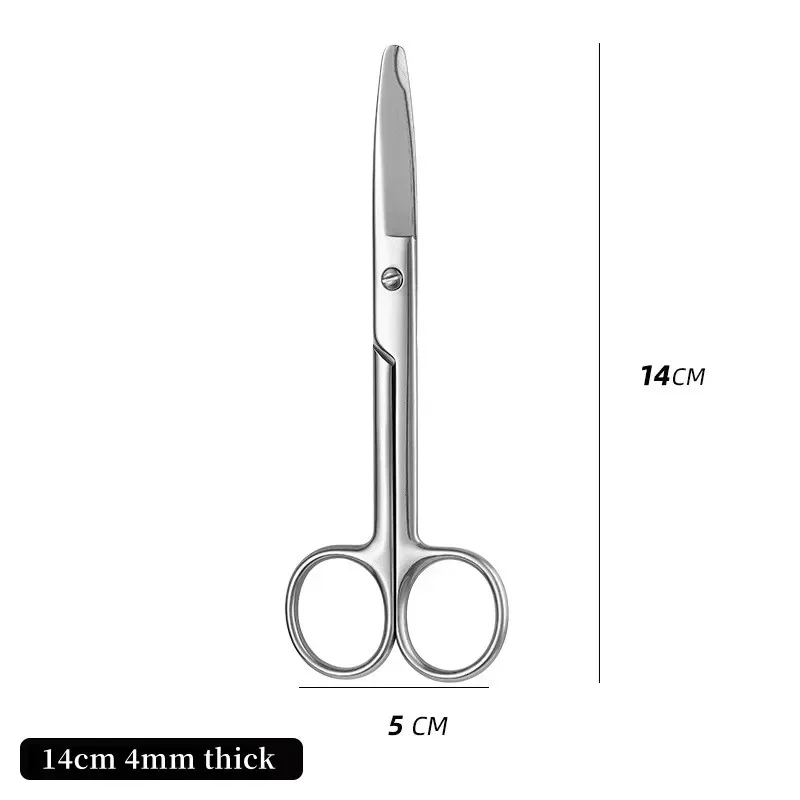 1pc 12.5/14cm Stitch Scissor Remove Suture Scissors Medical Trimming Crescent Notch Scissors Stainless Steel Surgery Wire Cutter 4