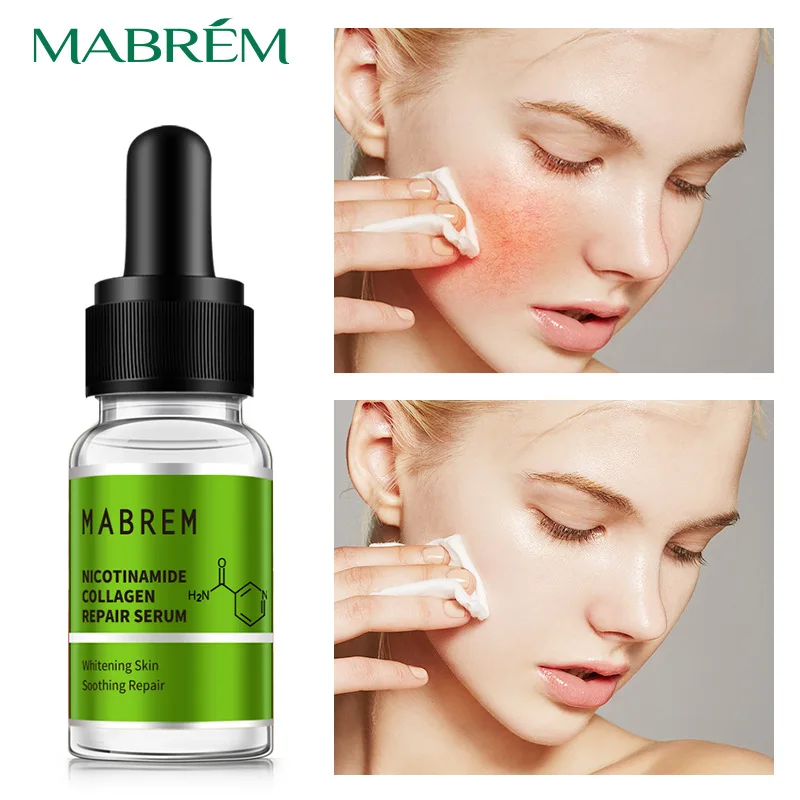 

2PCS/LOT MABREM Nicotinamide Collagen Repair Solution Serum Whitening Oil Control Acne Delicate Skin Facial Serum Face Care