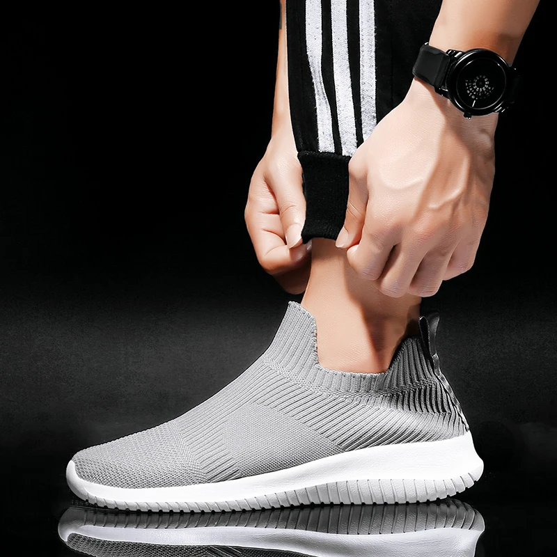 Summer Fashion Men Sneakers Breathable Men Fashion Shoes Slip On Sneakers For Men Cheap Men Loafers Shoes Without Laces 4