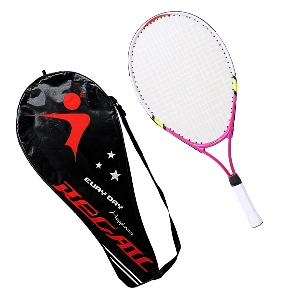 

Alloy Tennis Racket with Bag Parent-Child Sports Game Toys for Children Teenagers Playing Game Outdoor (Yellow)