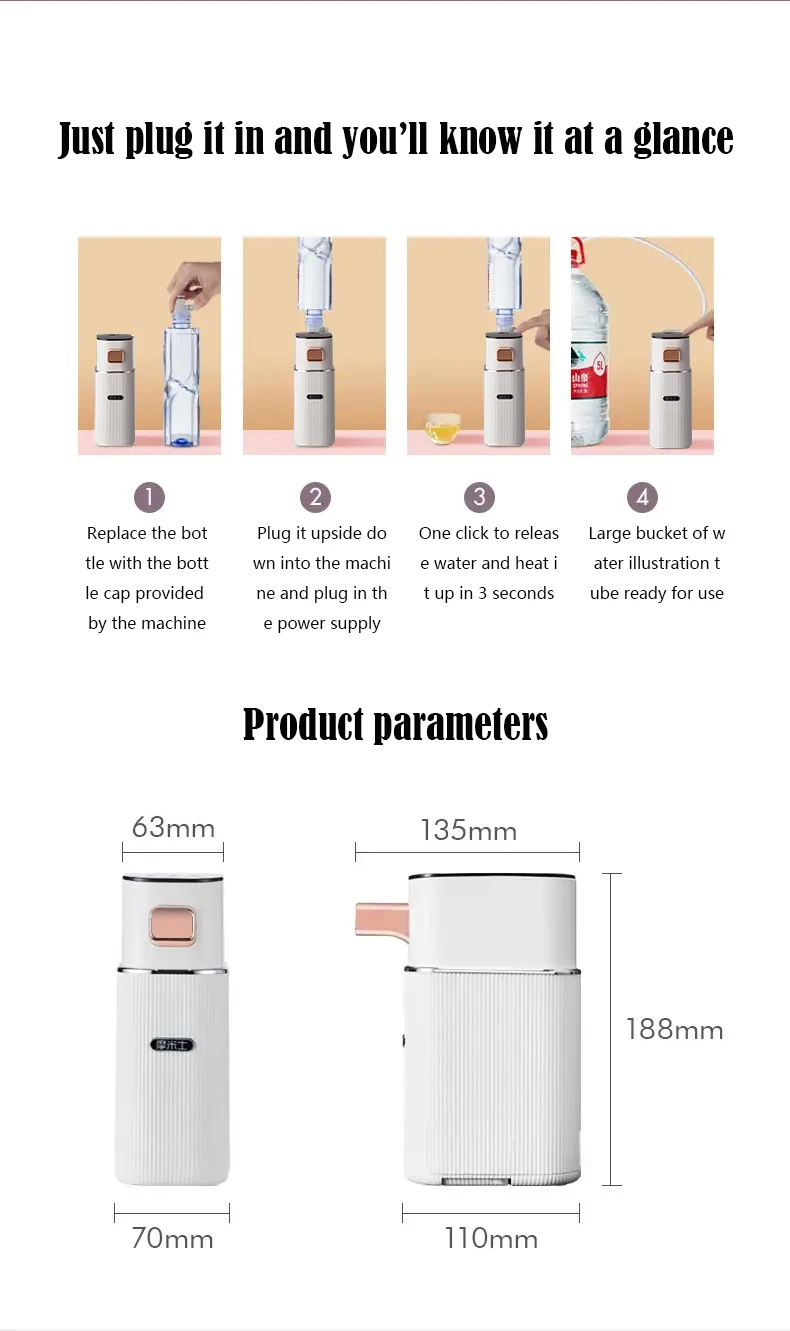 dispensador de fórmula de mamadeira, aquecedor de