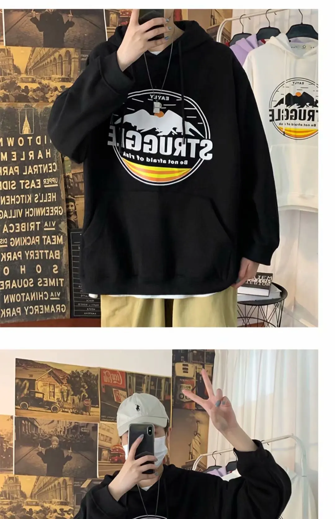 Men's Fashion Print Hoodie