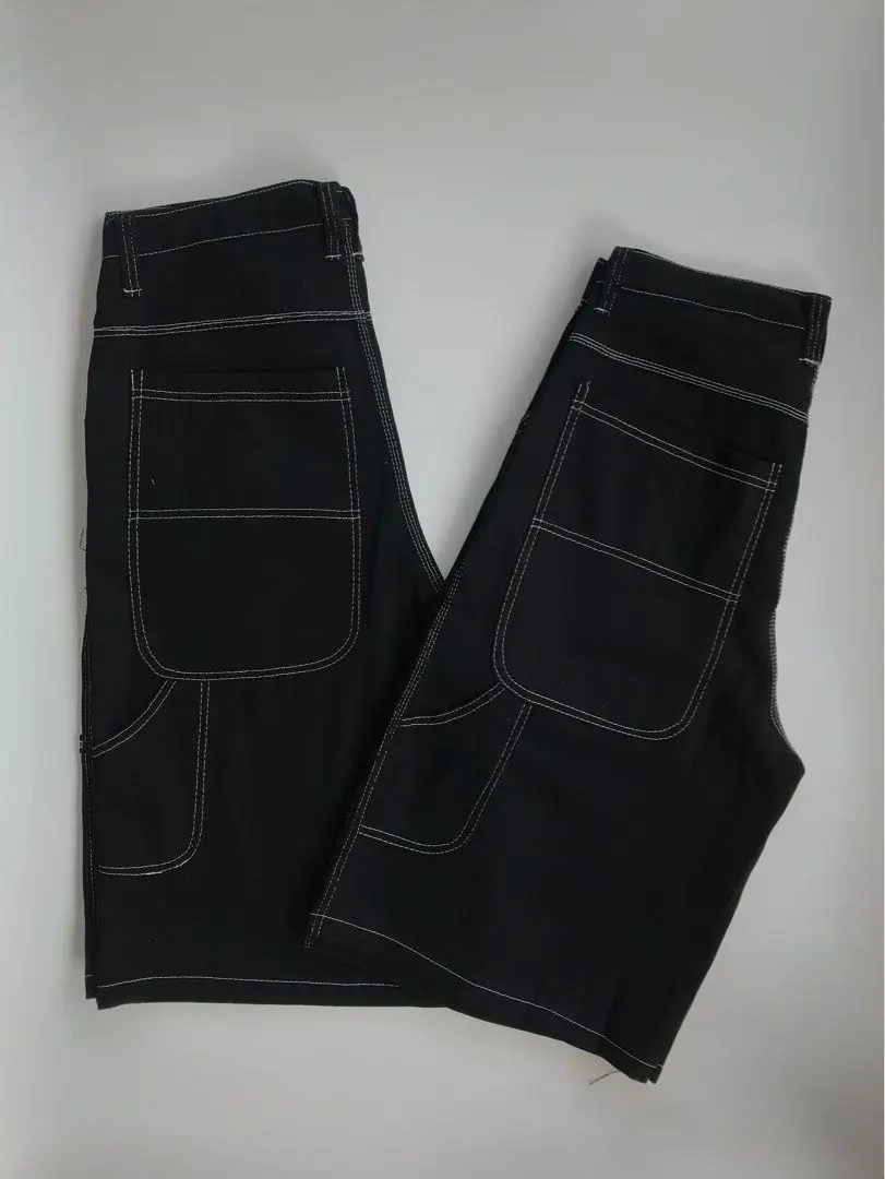 Y2K Shorts Pants Harajuku Hip Hop Letter Embroidery Retro Black Baggy Jeans Denim Gym Shorts Men Women Gothic Basketball