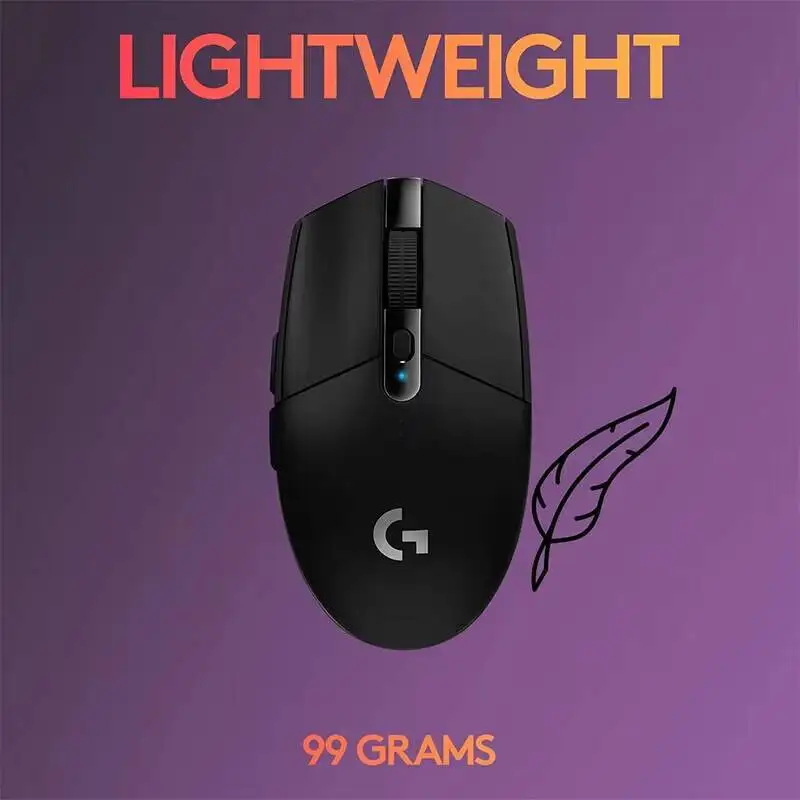 LIGHTSPEED 게이밍 마우스 로지텍 G305, 12000 DPI HERO, 6버튼, 250시간 배터리, 99g, LIGHTSPEED 1ms, PC Mac 노트북