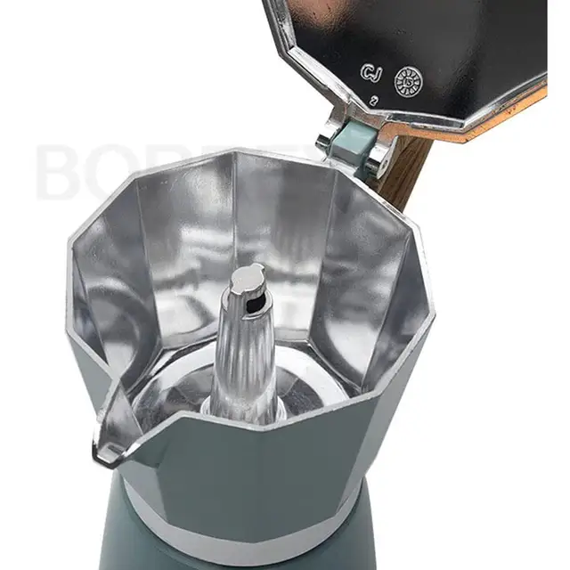 BORREY Moka Pot Stovetop Espresso Maker 150ml/300ml Italian Type Aluminium  Percolator Stovetop Coffee Makers Pot Turkish Pot - AliExpress