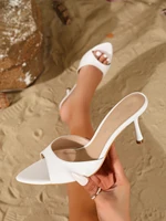 Sandales pour femmes, mode été, élégantes, talons hauts, banquet en plein air, talons ouverts, cadeau de la Saint-Valentin pour les filles, chaussures pour femmes 4