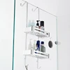 Black Hanging Bath Shelves Bathroom Shelf Organizer Nail-free Shampoo Holder Storage Shelf Rack Bathroom Basket Holder EL5018 5