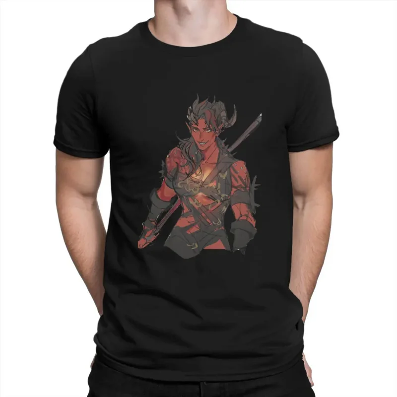 

Baldurs Gate Game Man TShirt Karlach Character Distinctive T Shirt Harajuku Sweatshirts Hipster