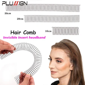 Plussign 30Cm Wavy Metal Hair Hoop Unisex Hairbands 10Cm Baking Paint Hair Clips 20Cm Broken Hair Comb 1Pcs/Lot Hair Accessories