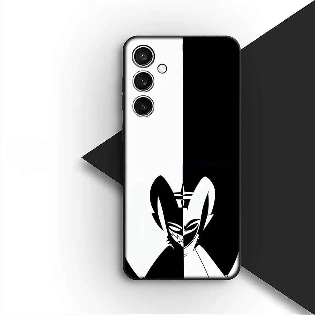 Stylish Dust-Proof Phone Case featuring Hazbins Charlie, Angel, and Alastor Design