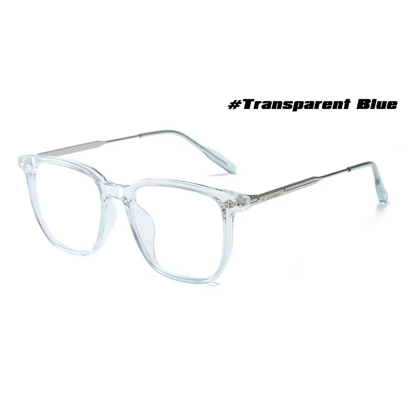 Fashionable Anti Blue Light Square Eyeglasses - Unisex Business Optical Eyewear with Large Frame