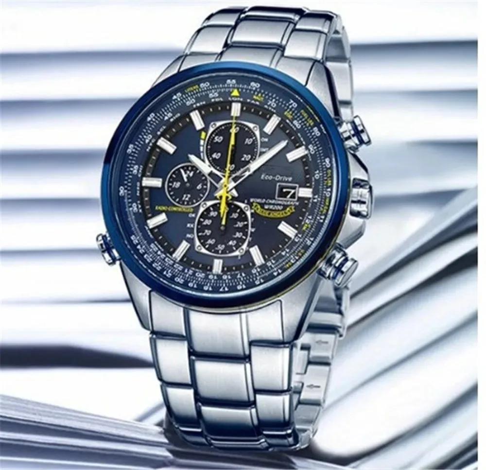 Men Watches Waterproof Multi Function Fancy Round  Luxury Trend Quartz Calendar Watch Stainless Automatic watch for men
