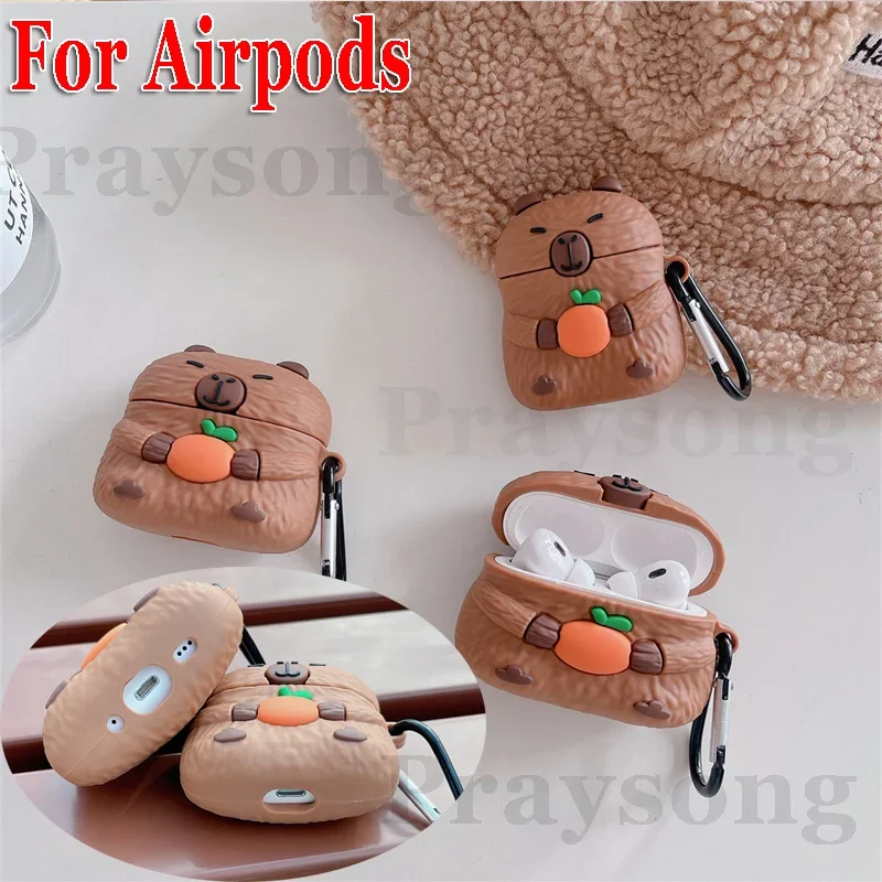 

Креативный чехол для Airpods Pro 2, милый 3D силиконовый чехол для Airpods 3, 2-й чехол, модный мультяшный чехол для зарядки