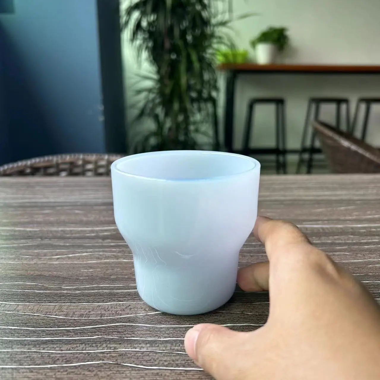 New Arrival Ins Korea Jade Glass Cup for Tea Milk Coffee Water ,High Borosilicate Old Fashion Glass for Home