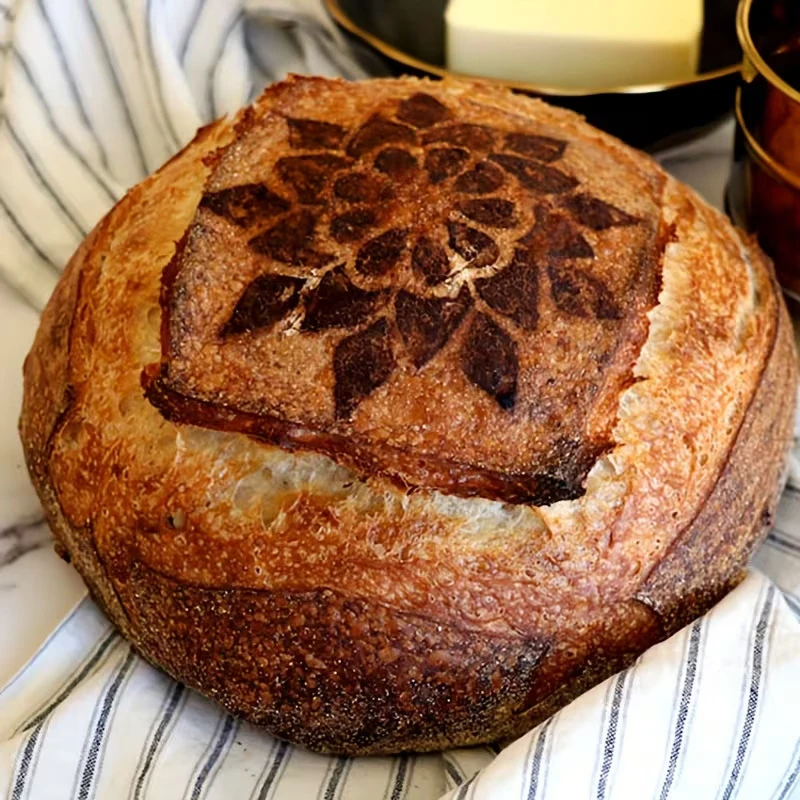 9-teilige wiederverwendbare Brotbackvorlage, 5,9 x 5,9 Zoll, künstlerische Dekoration, Backform für kreative Laibformen – Detail 6