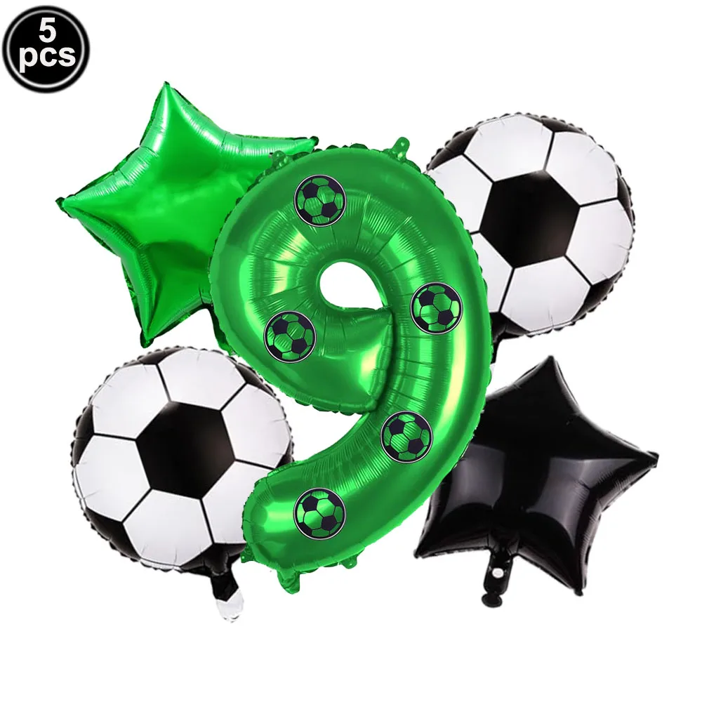 Fußball-Ballons Geburtstagsdekoration Ballonset Jungen Fußball-Geburtstagsparty-Zubehör Fußball-Party-Ballon Sport-Party-Deko – Detail 9