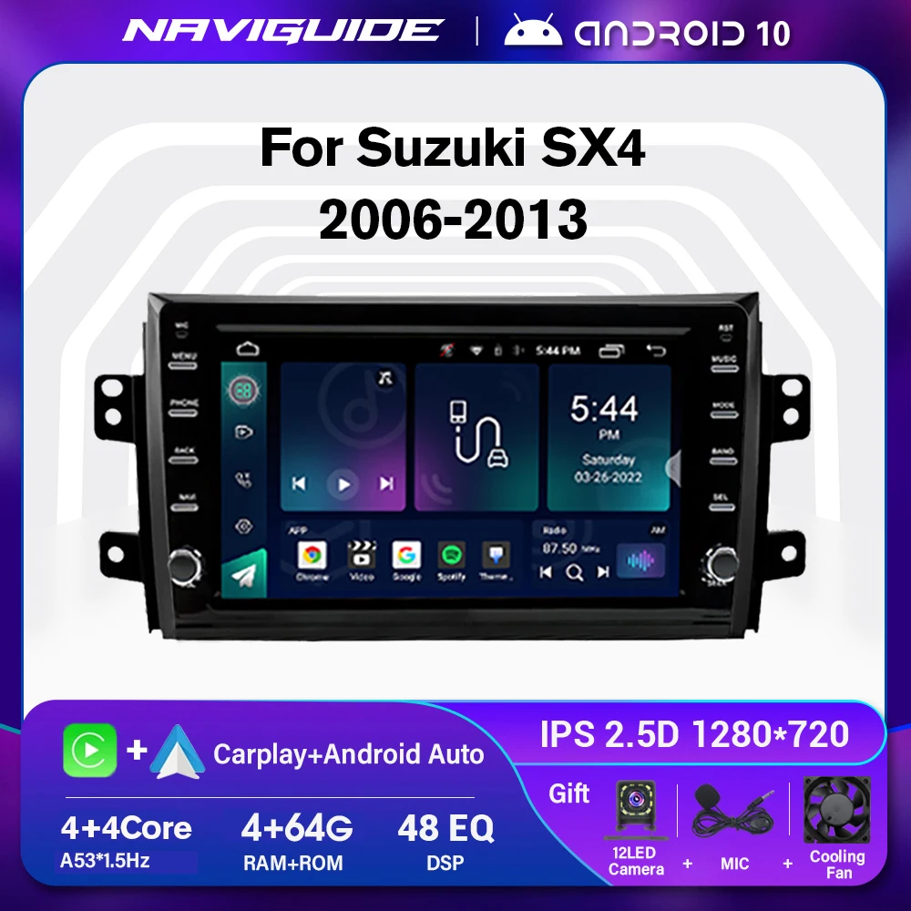 

Android Car Radio For Suzuki SX4 2006-2013 For Fiat Sedici 2005-2014 Multimedia Video Player GPS Navigation Carplay Stereo Audio