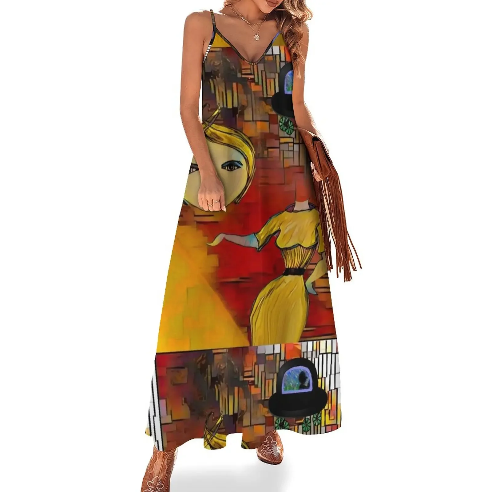 

Surreal Sarah Sleeveless Dress Woman fashion wedding dresses for parties party dress women elegant luxury