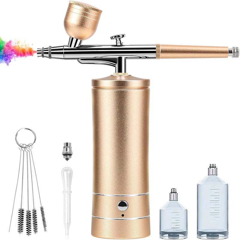 

Airbrush - Kit Rechargeable Cordless Airbrush Compressor Accessories Nail Art Airbrush Kit Portable Airbrush For Nails, Cake