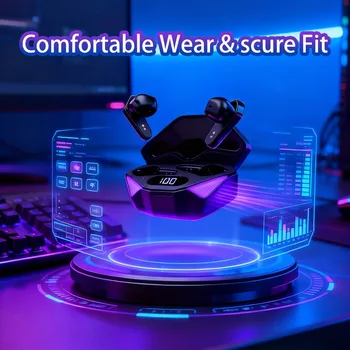 X15 TWS Gaming Earbuds Wireless Bluetooth Earphones With Mic Bass Audio Sound Positioning 9D Stereo Music HiFi Headset For Gamer 1
