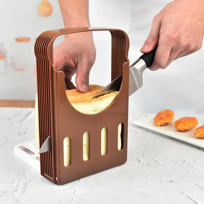 

Bread Slicer Toast Slicer Baking Tool Cutter Folding Slicer Color Box home kitchen gadgets accessories