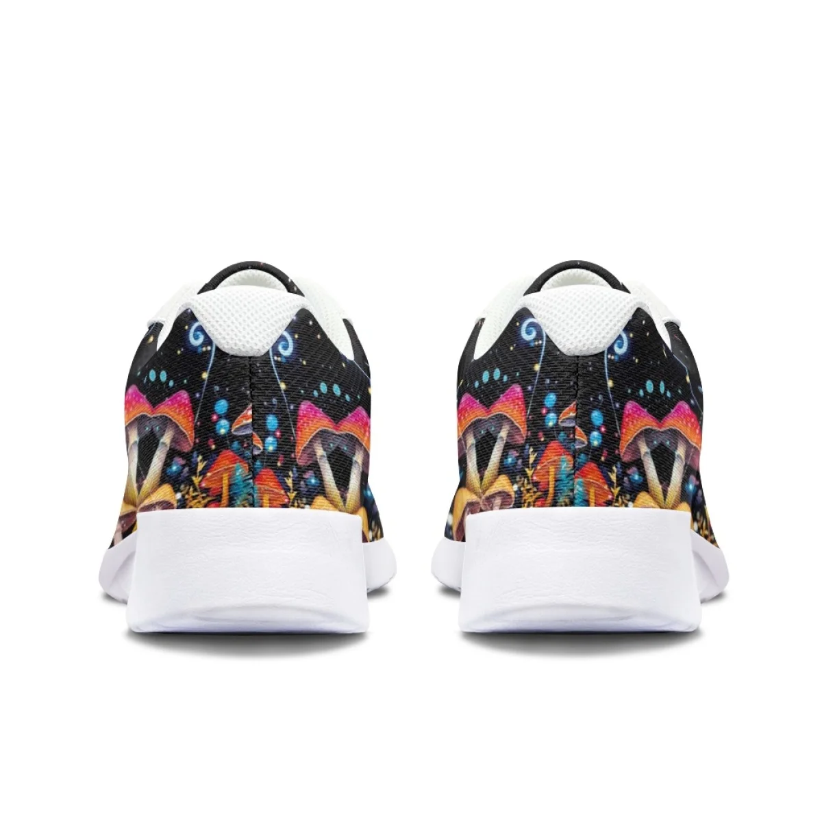 Autumn Flats Women Shoes Cartoon Color Mushroom Pattern Design Lace-up Cozy Sneakers Female Outdoor Sport Running Shoes Athletic