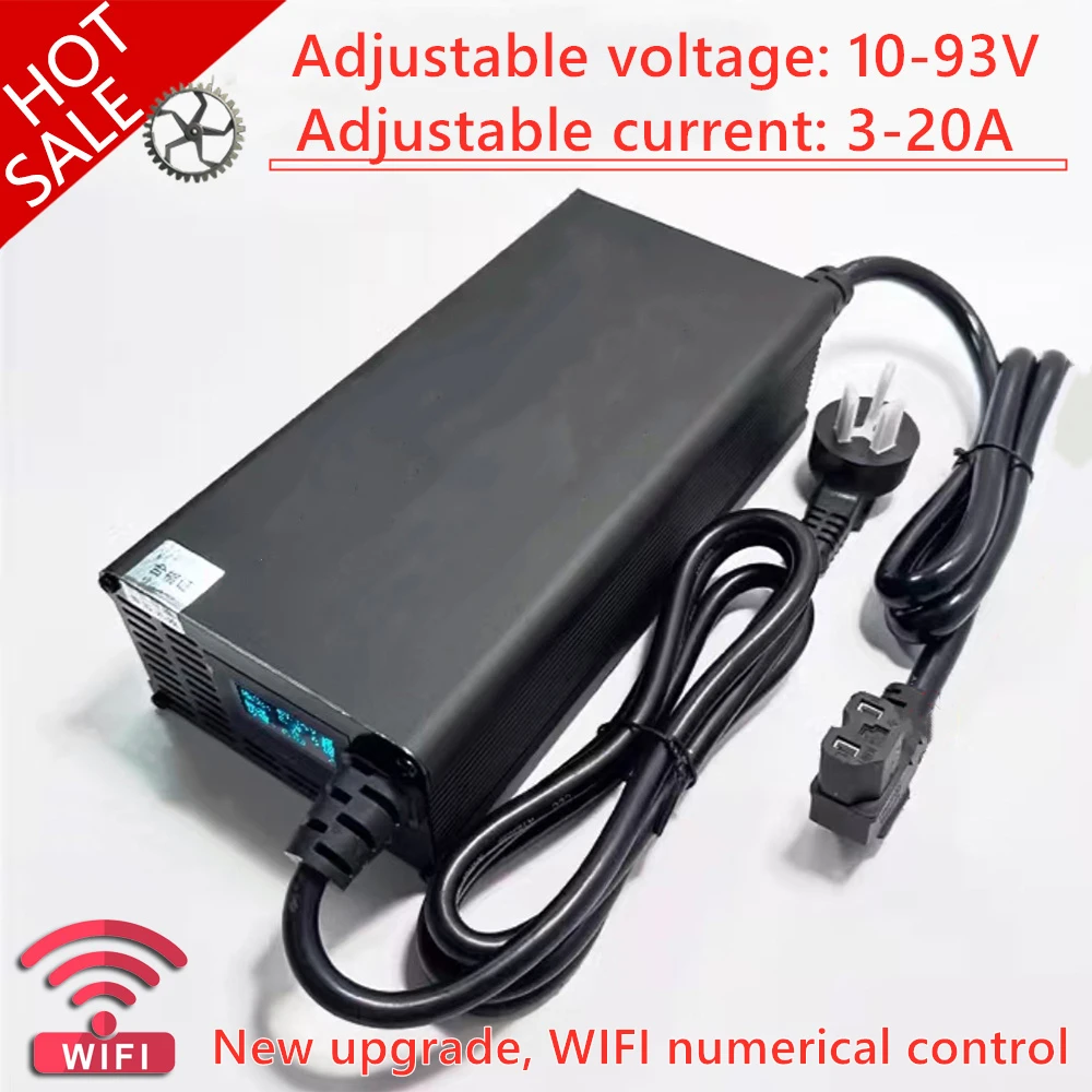 20A 12V 24V 48V 72V 60V 67.2V 84V 리튬 이온 Lifepo4 리튬 배터리 충전기 4S 8S 13S 14S 16S 20S ..