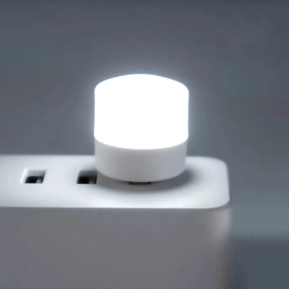 Compact RGB Colorful USB LED Night Light for Home and Bedside Decor