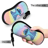 Colorfull Stitch Glasses Case Girl Printing Box Reading Protector Kawaii Eye Contacts Case 2