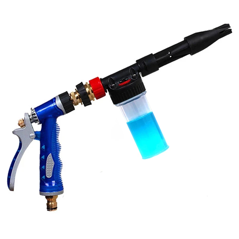 Detachable High Pressure Water Spray Gun Car Wash Foam Pot Garden Hose