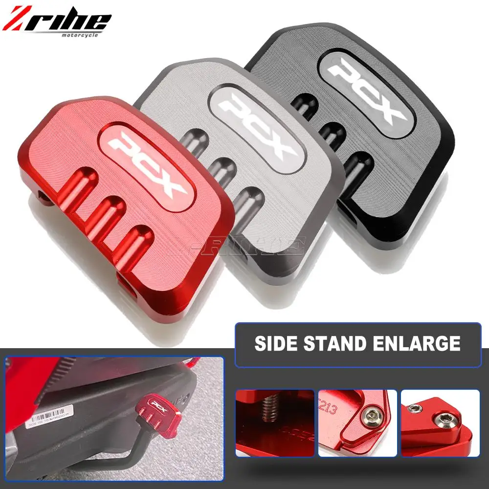 

For Honda ADV150 PCX125 PCX150 2019-2023 Kickstand Side Stand Extension Enlarger Pad auxiliary Bracket ADV 150 PCX 125 150 2022