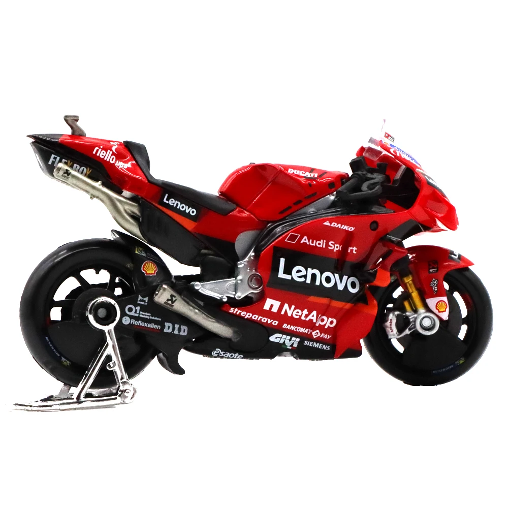 Maisto 1:18 2021 moto gp ducati lenovo equipe #63 corrida liga motocicleta  modelo coleção presente brinquedo para adultos crianças - AliExpress